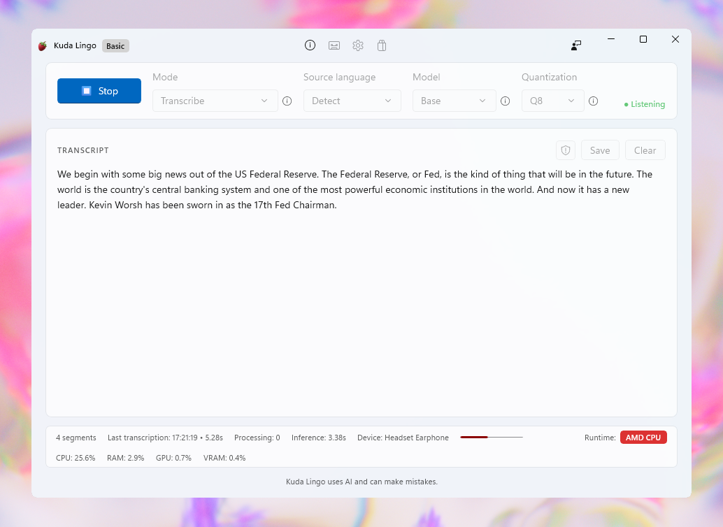 Transcribe
